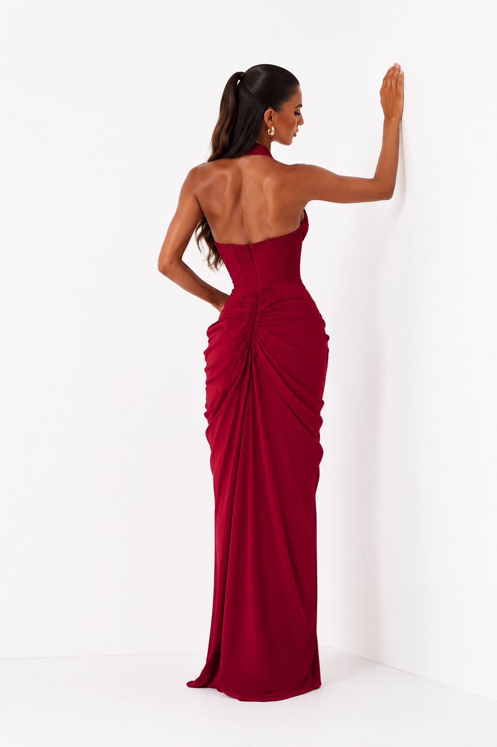 VALÉRA Drape Maxi Dress