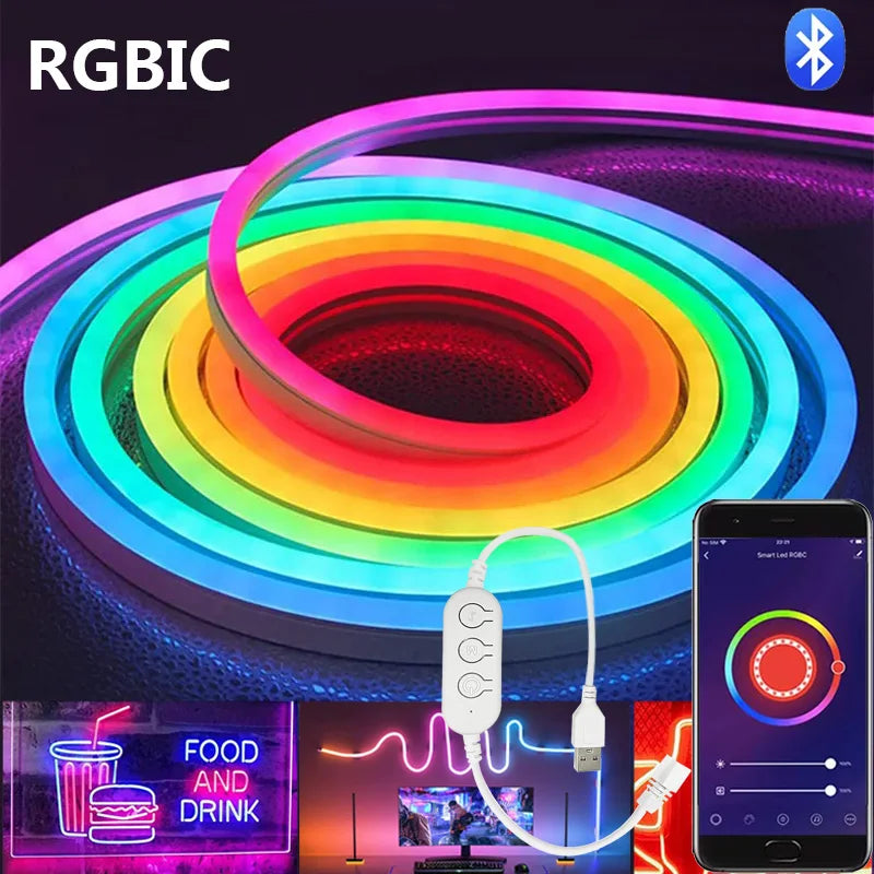 RGBIC Neon LED Strip Lights - Smart APP Control