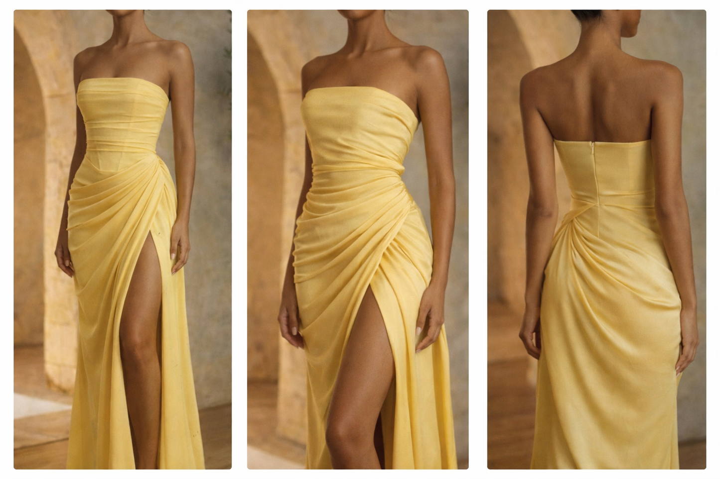 LISSE Draped Maxi Dress