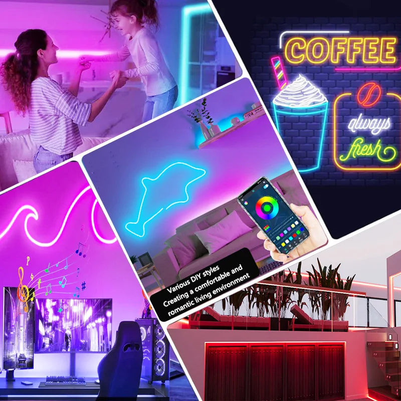 RGBIC Neon LED Strip Lights - Smart APP Control
