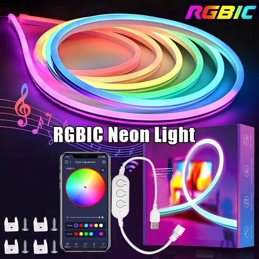 RGBIC Neon LED Strip Lights - Smart APP Control
