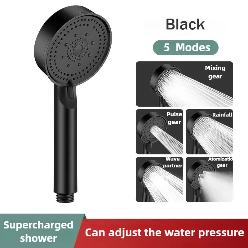 High-Pressure 5 Modes Shower Head- SPA Experience at Home