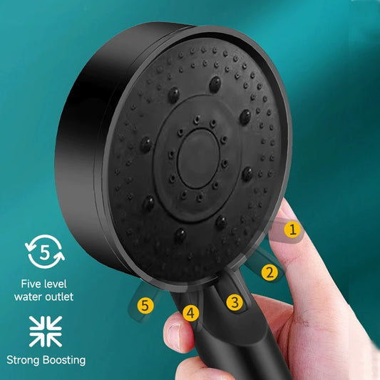 High-Pressure 5 Modes Shower Head- SPA Experience at Home